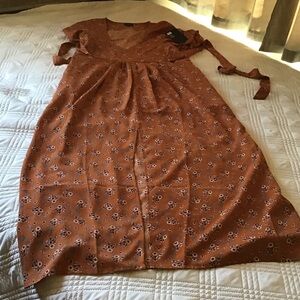 Floral Rust Dress